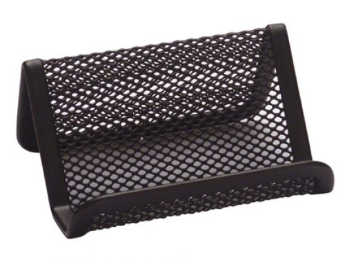 Porta cartoes de visita em rede metalico 11x7,5x5 cm preto , Q-connect , 39925 , 5705831047280